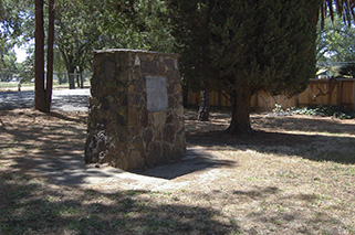 The Markham/Solano County pioneers plaque and monument