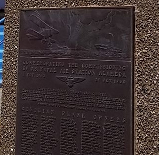 Huff's ANAS commissioning plaque