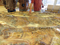 3D scale model of the park in the visitor center