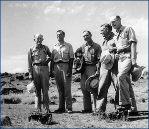 Joe and other paleontologists on a 1947 field trip