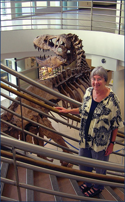 Carole Hickman and friend