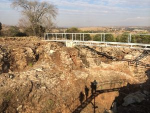 The surface layers at Sterkfontein Cave in the Cradle of Humankind, South Africa.