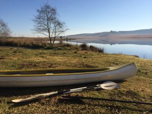 Taking the kayak out on Zonk Lake. Photo by Tesla Monson