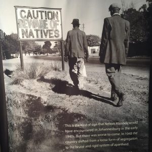 A panel from the Apartheid Museum at the Mandela Capture Site near Howick in KwaZulu-Natal. Photo by Tesla Monson