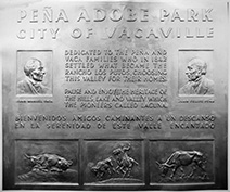 The Adobe Park plaque