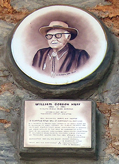 Huff's plaque on the Wall