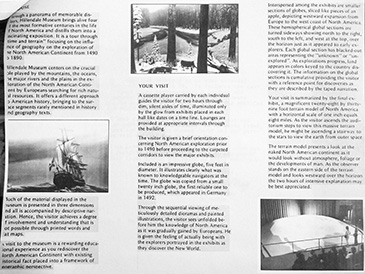 Page from a brochure about the Hillendale Museum