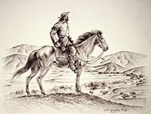 Scout on horseback