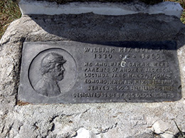 W.H. Huff grave plaque