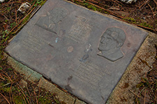 Foltz grave marker plaque