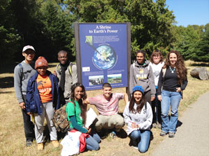 Lisa White with METALS program students