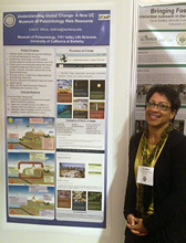 Lisa with her SVP poster