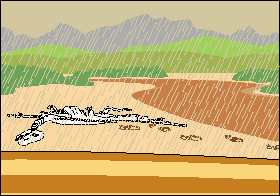 decomposing dinosaur