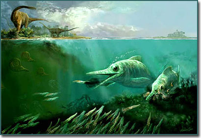 jurassic period sea creatures