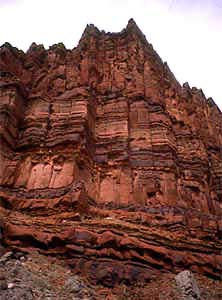 Layers of rock