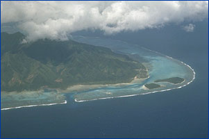 Coral reef in French Polynesia