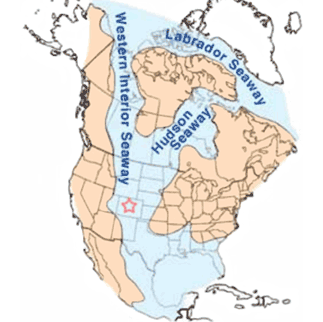 North America during the Cretaceous