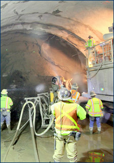 Drilling a fourth bore for the Caldecott Tunnel resulted in the discovery of more fossils