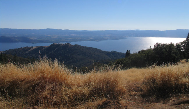 Sediment cores taken from Clear Lake, CA, may provide data that will help refine existing models used to predict biotic responses to future climate change