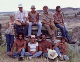 Bill Clemens and company at the Engdahl ranch