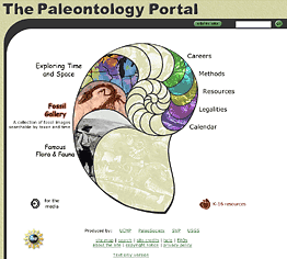 Paleontological Portal home page