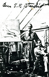 Huff sitting in SF studio