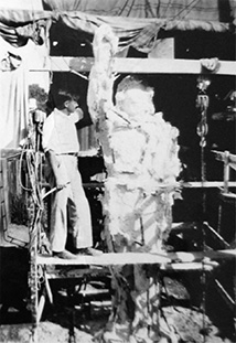 Preparing to remove mold