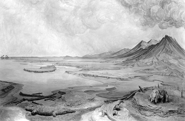 Triassic diorama