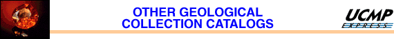 Other Geological Collection Catalogs banner