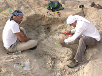 Alan Shabel and Brian Kraatz in the field