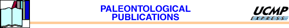Paleontological Publications banner