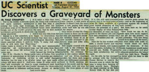 August 30, 1954, San Francisco Chronicle article
